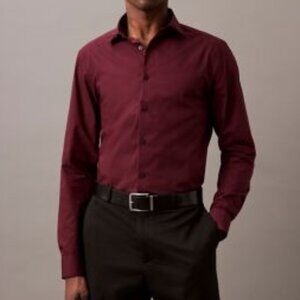 Men's Calvin Klein Infinite Wrinkle Free Slim Fit Stretch Long Sleeve ButtonDown
